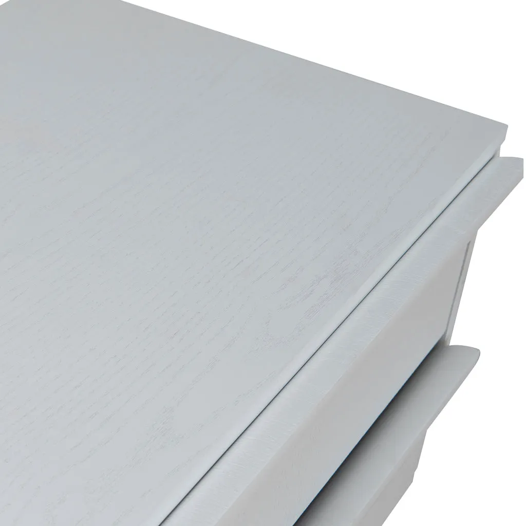 Evans Bedside Table - Full White