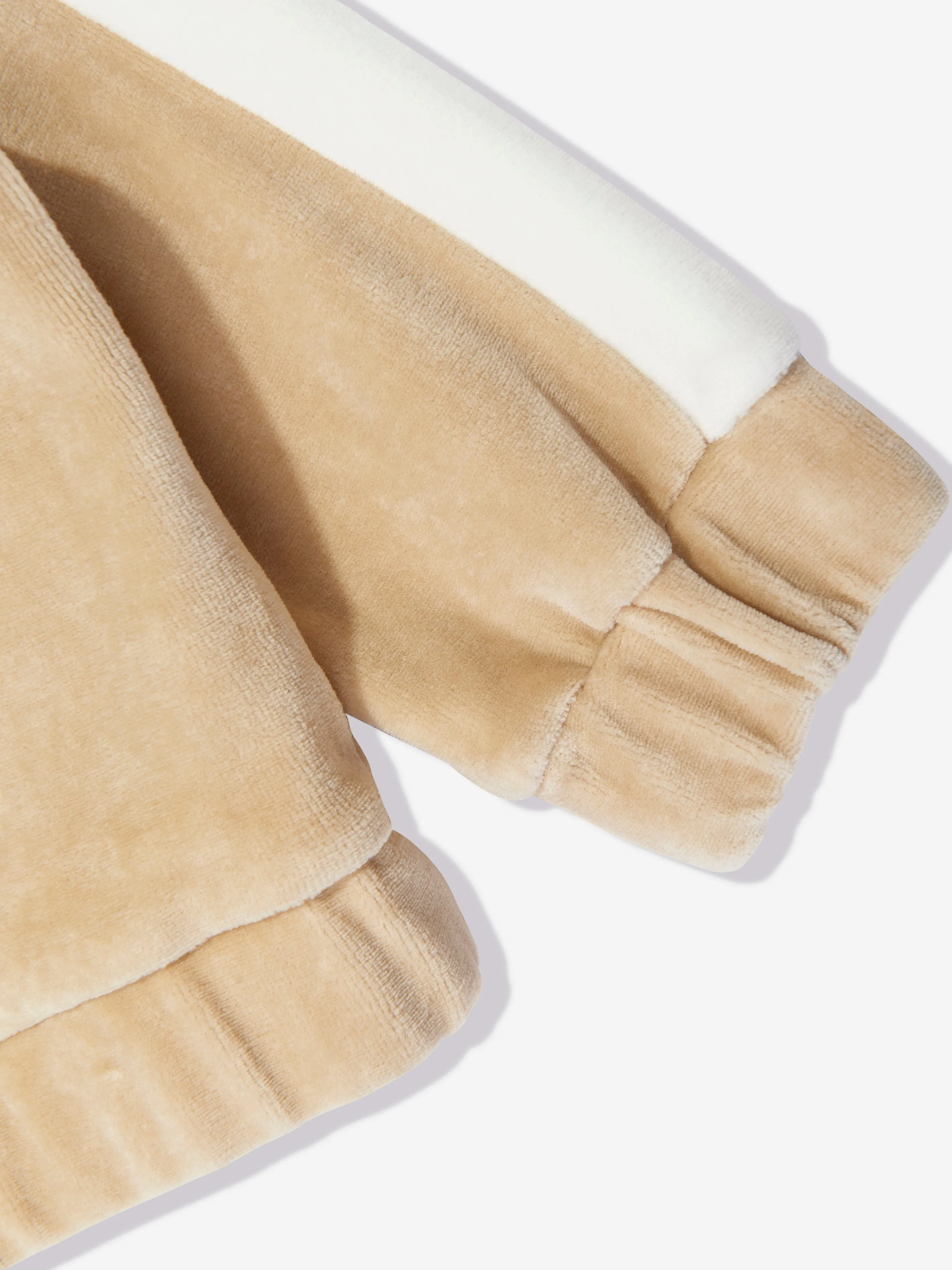 Fendi Baby Chenille Zip Up Top in Beige
