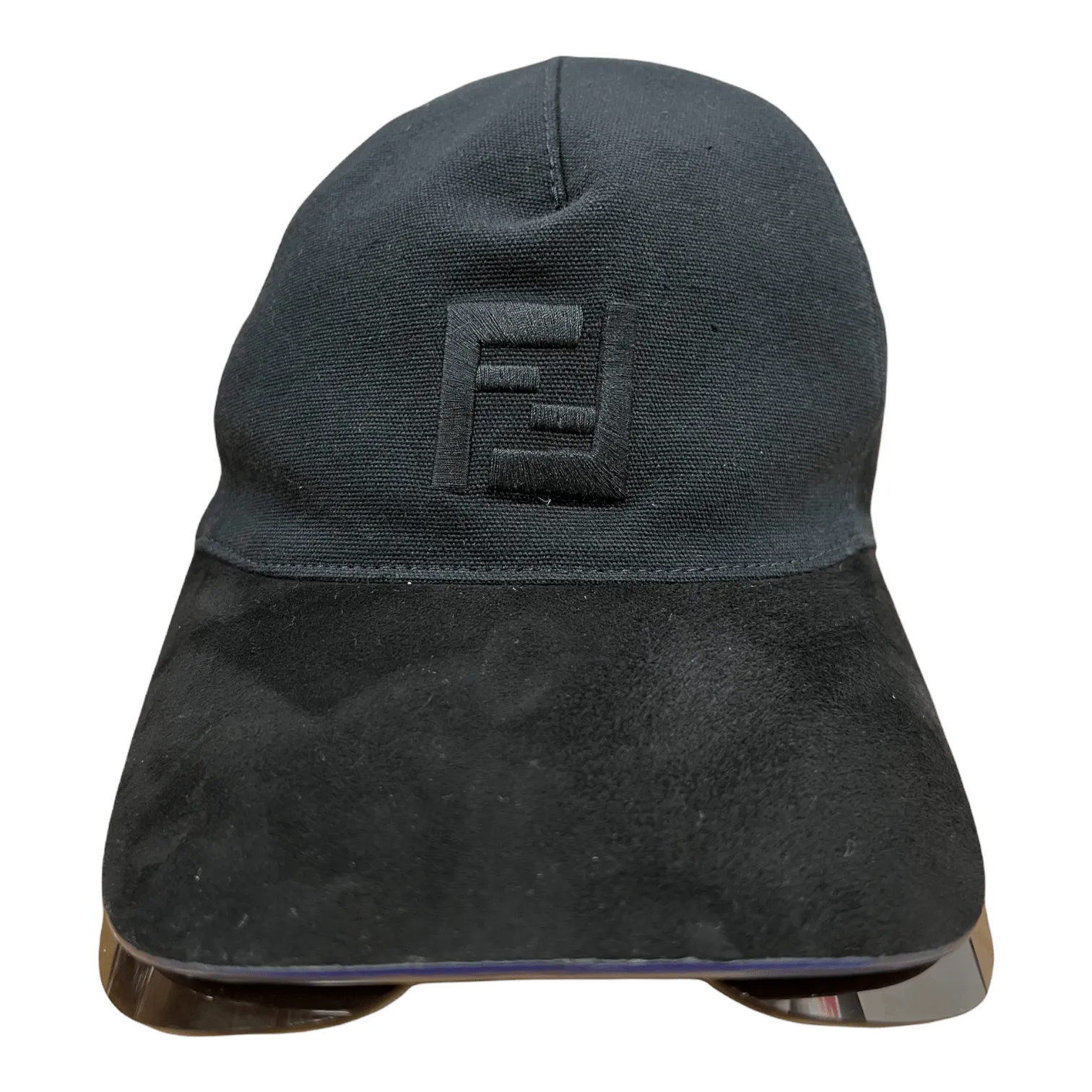Fendi Fashion Show Baseball Cap With Sunglasses Black Pre-Owned