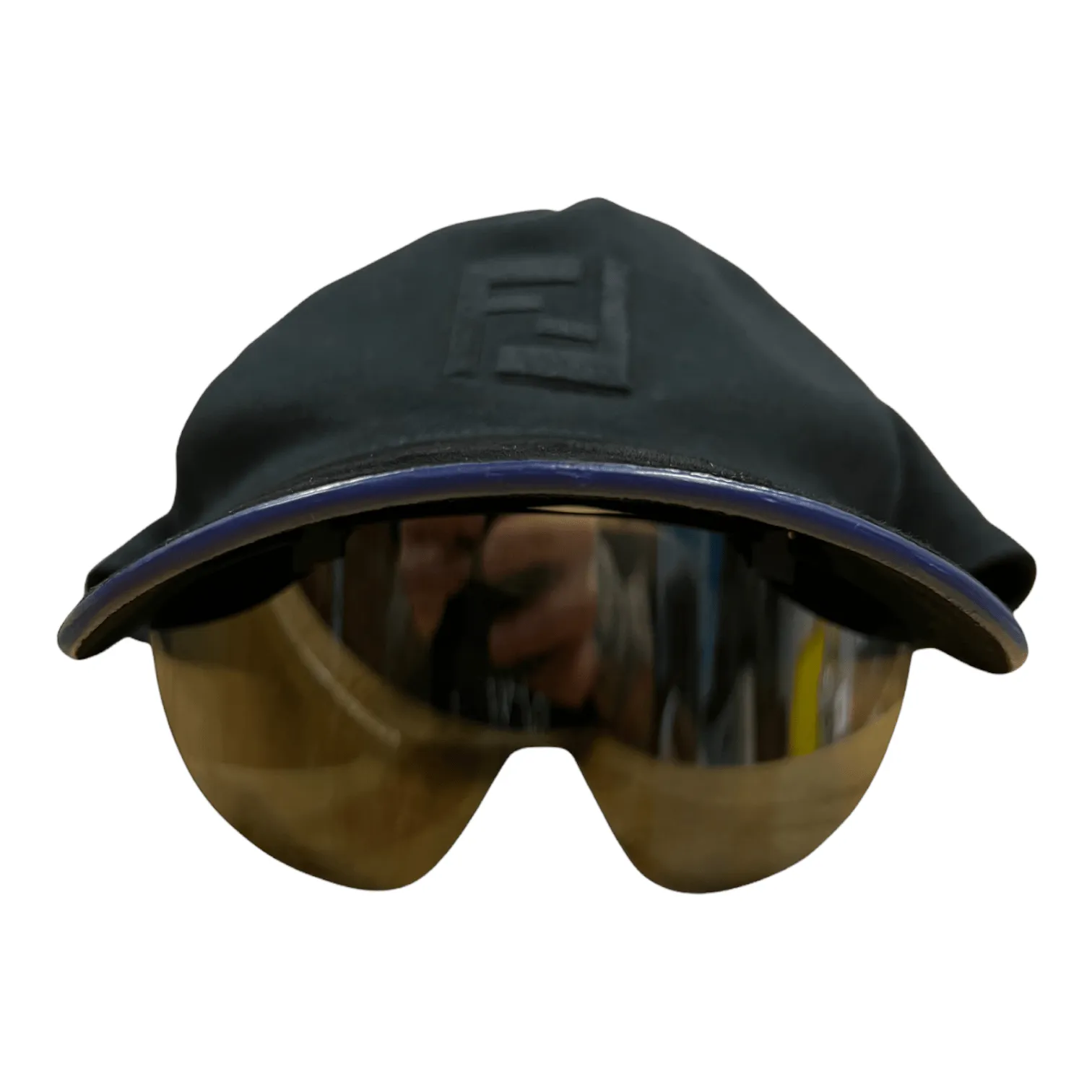 Fendi Fashion Show Baseball Cap With Sunglasses Black Pre-Owned