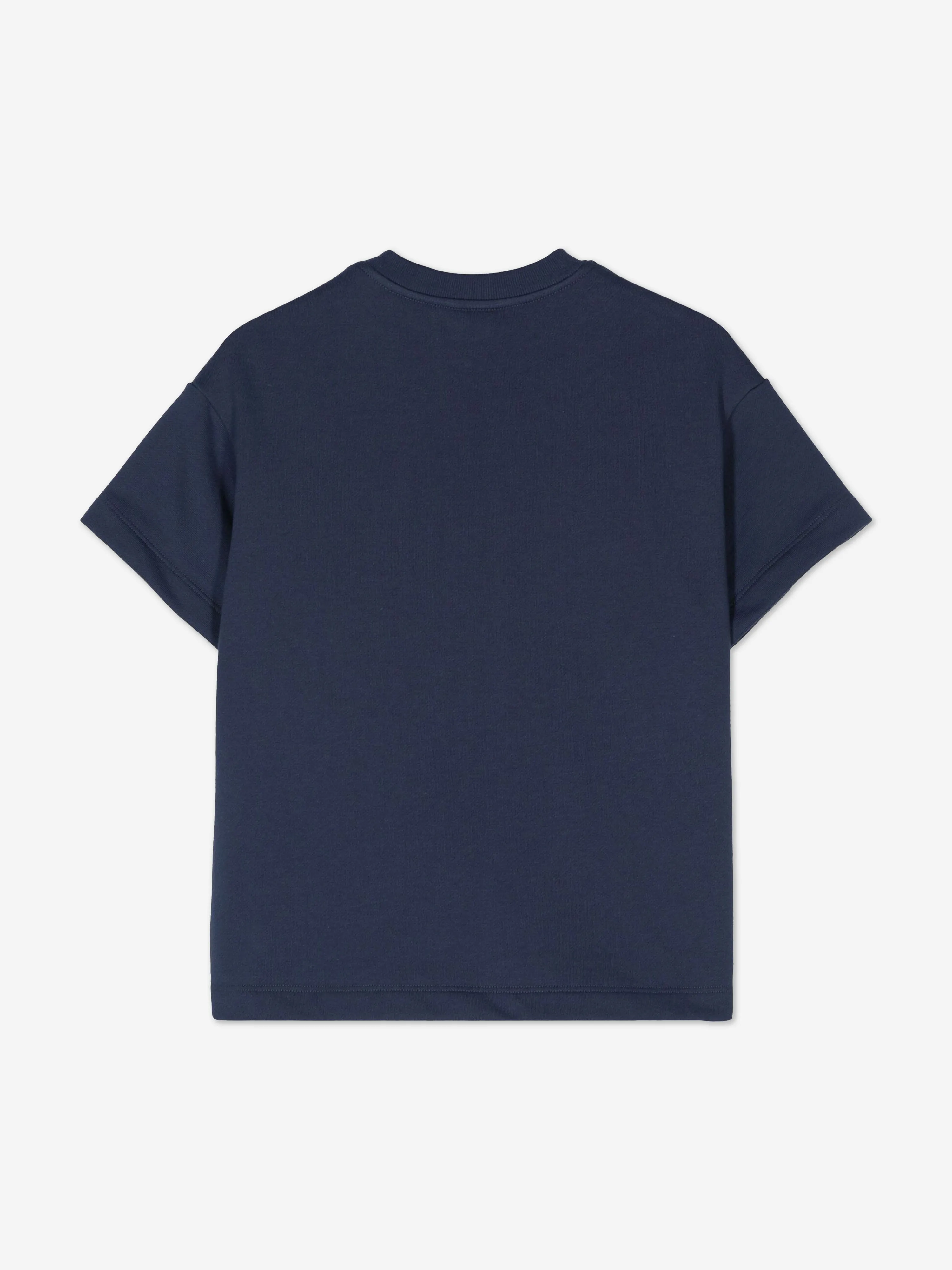 Fendi Kids Crest Logo T-Shirt in Navy