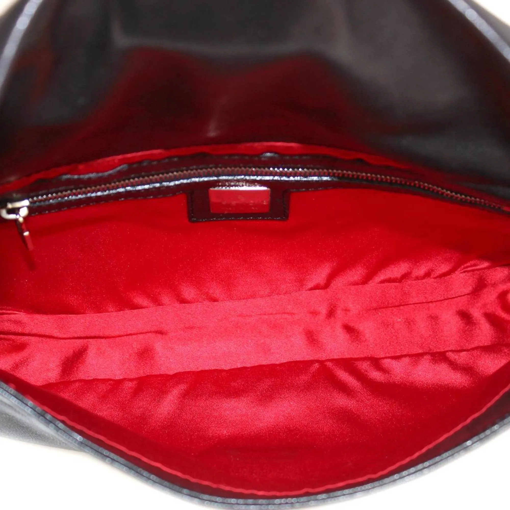FENDI mamma bucket handbag leather black