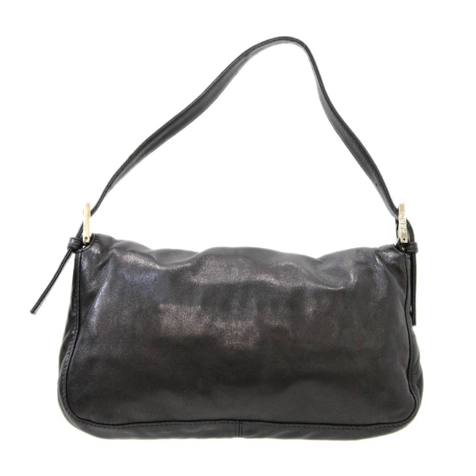 FENDI mamma bucket handbag leather black
