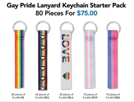 Gay Pride Keychain Bundle (80 Pieces)