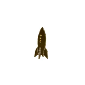 GOLD ROCKET  | PP0074 | PINS PLANET