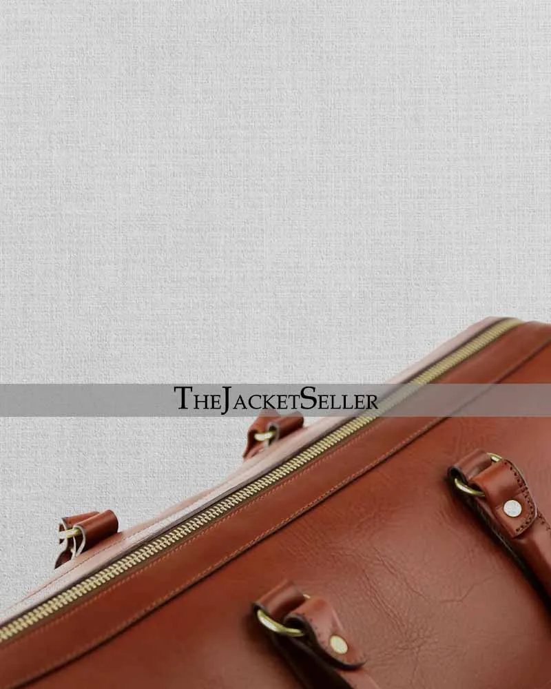 Heavy Duty Travel Duffle Leather Bag