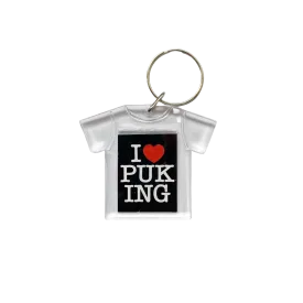 I Love Puking Keychain