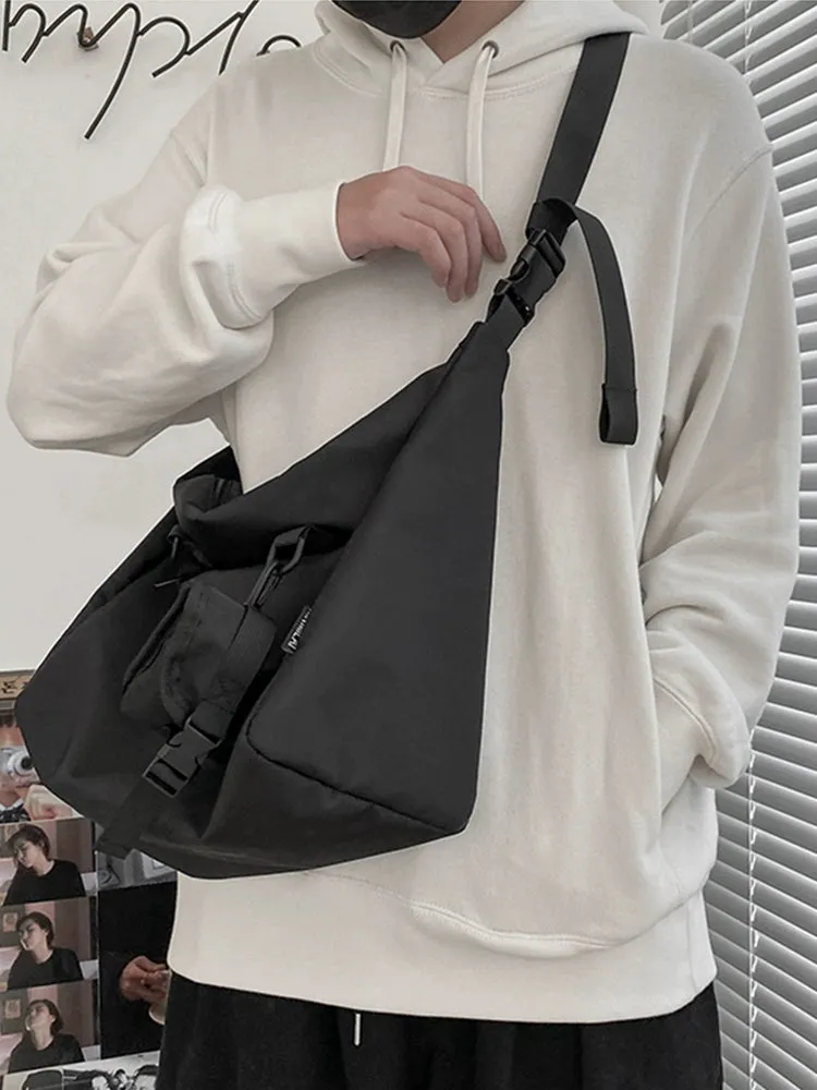 Japanese Style Students Casual Men's Work Clothing Crossbody Bag