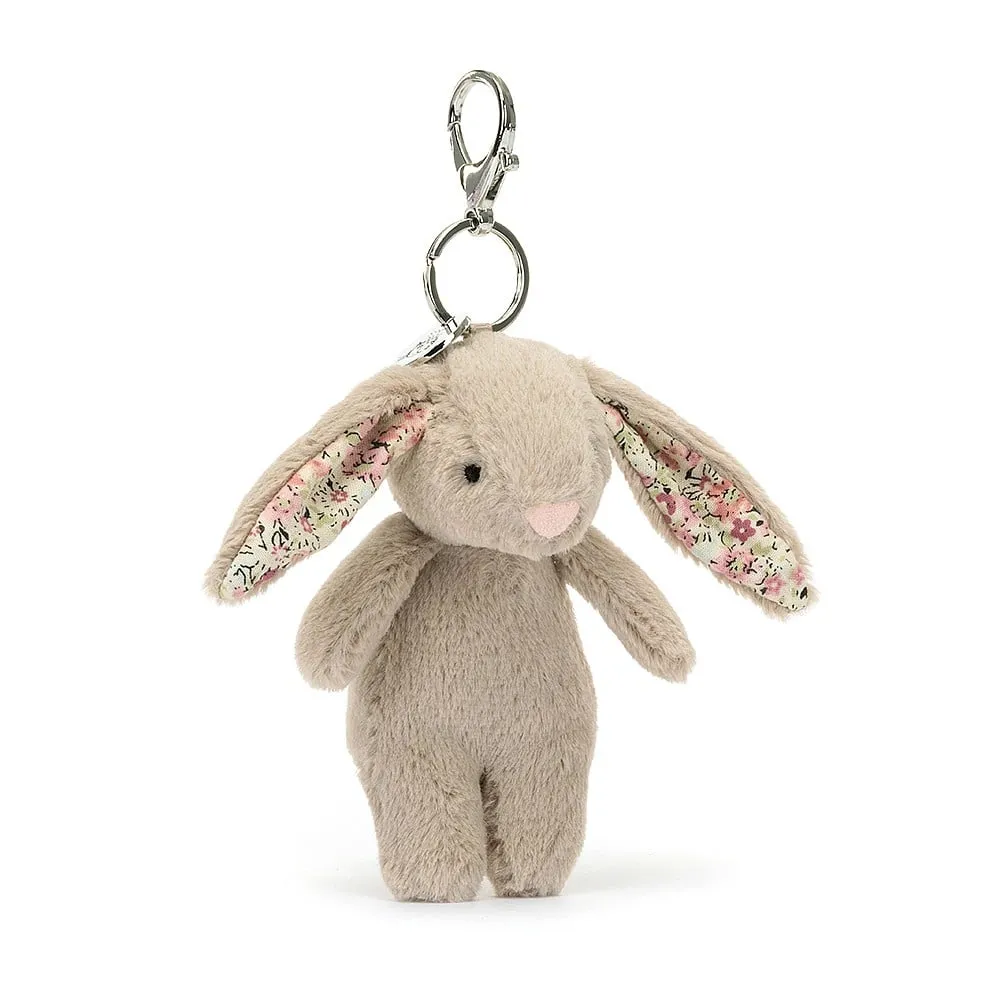 Jellycat Bashful Blossom Bunny Beige Bag Charm