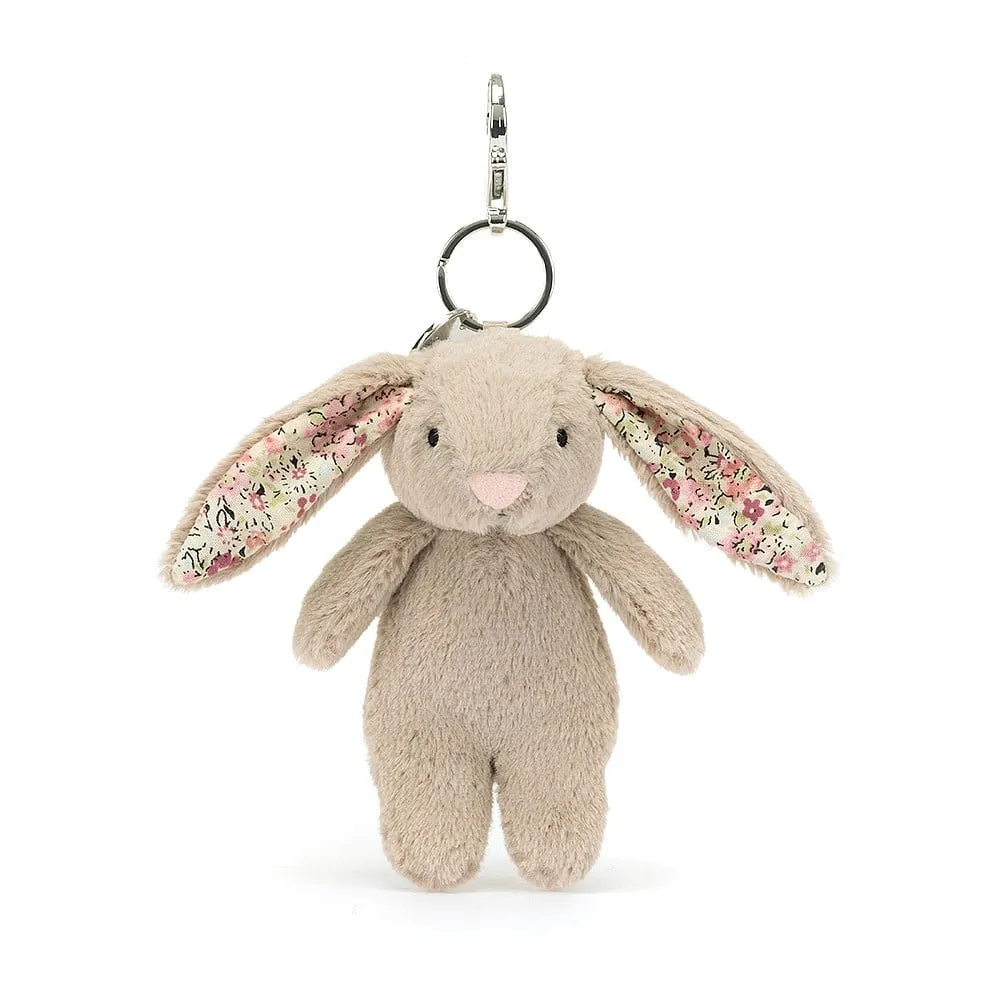Jellycat Bashful Blossom Bunny Beige Bag Charm