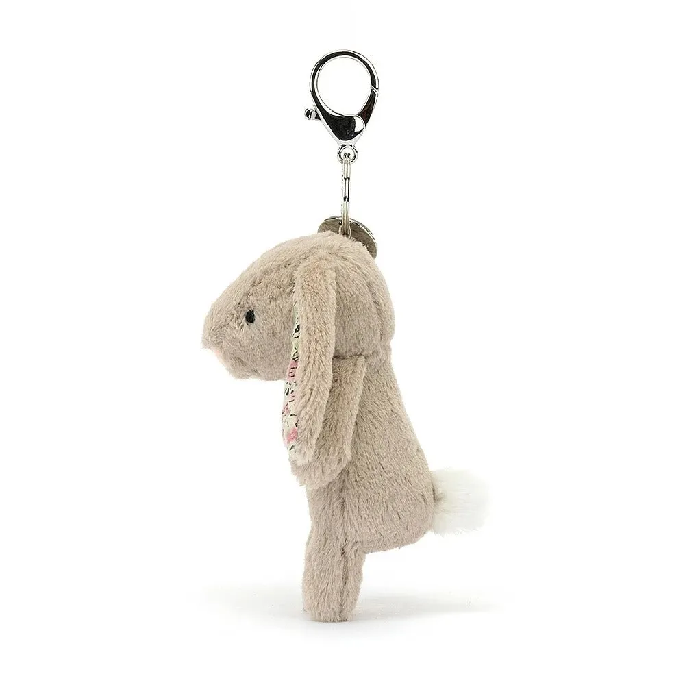 Jellycat Bashful Blossom Bunny Beige Bag Charm