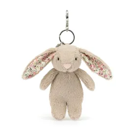 Jellycat Bashful Blossom Bunny Beige Bag Charm