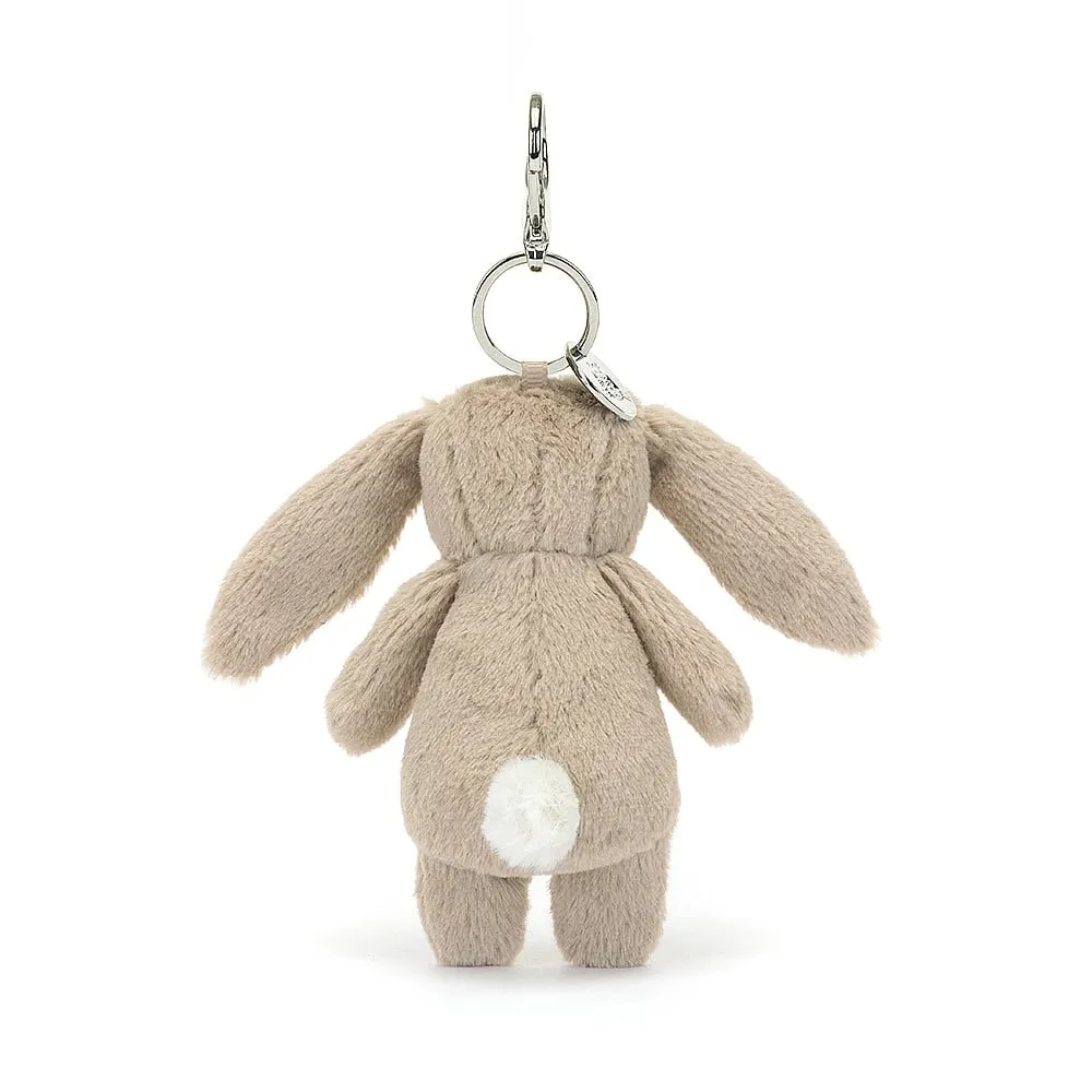 Jellycat Bashful Blossom Bunny Beige Bag Charm