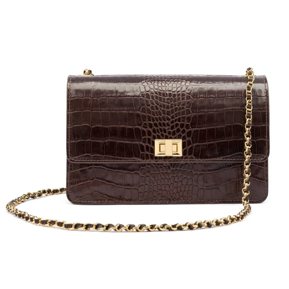 Julia Bag - Brown Croc