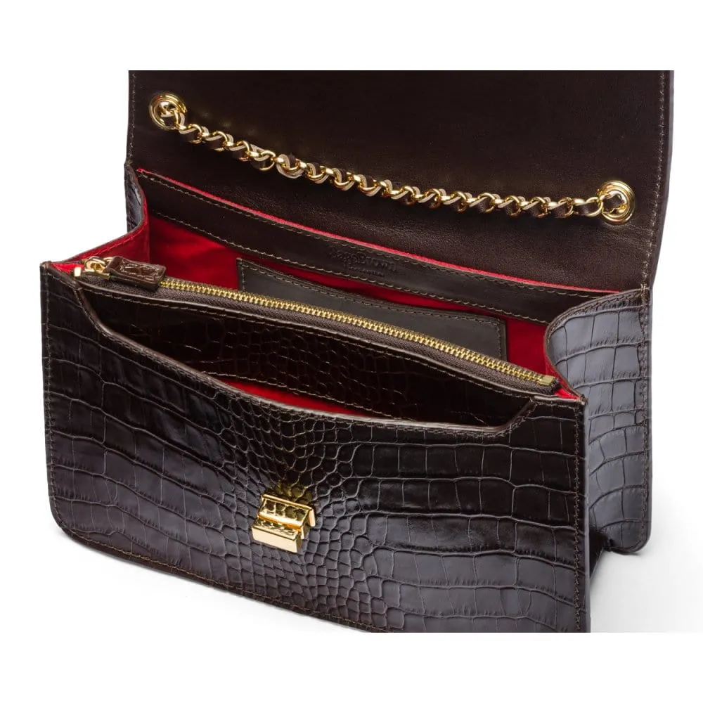 Julia Bag - Brown Croc