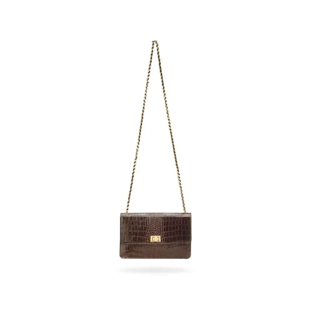 Julia Bag - Brown Croc