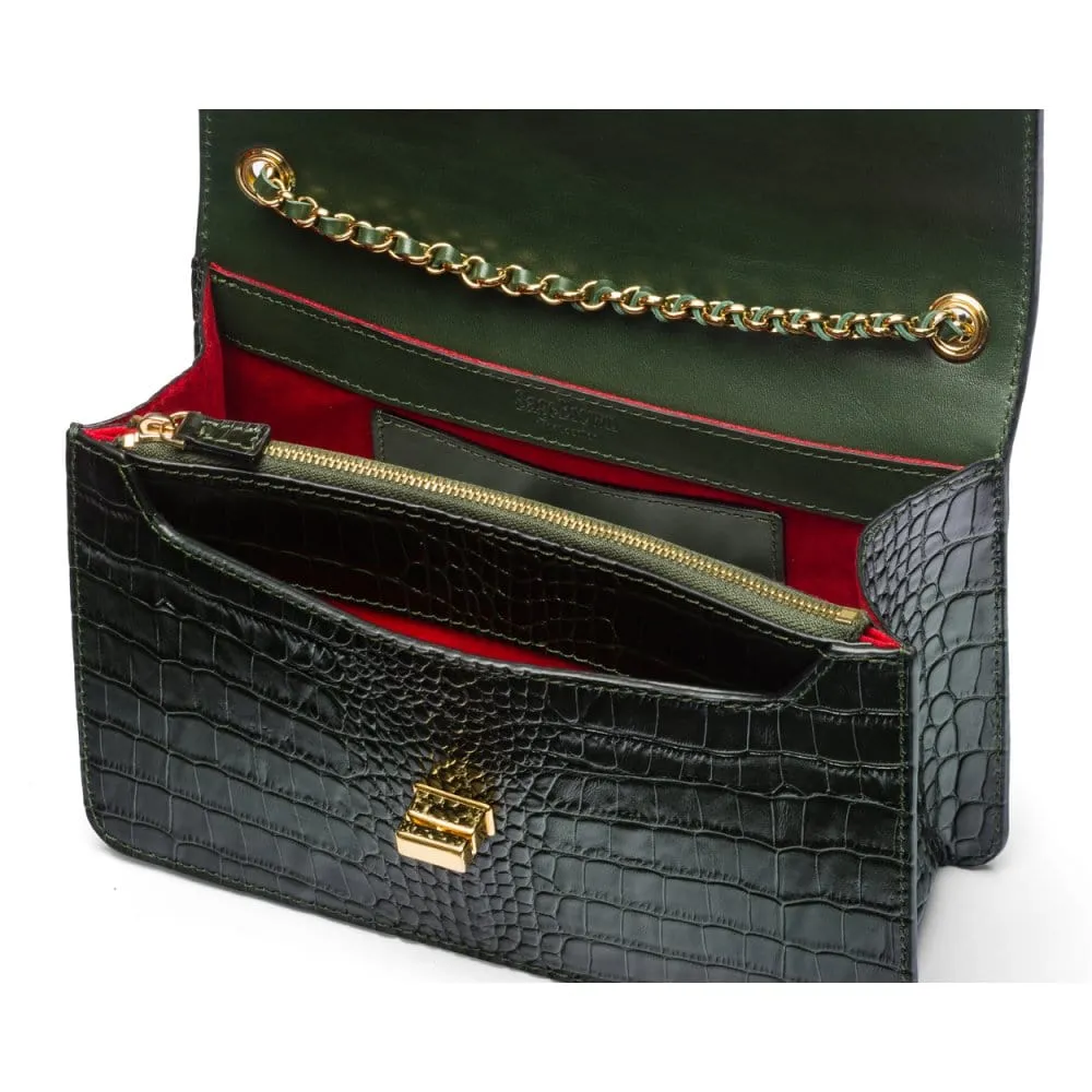 Julia Bag - Green Croc