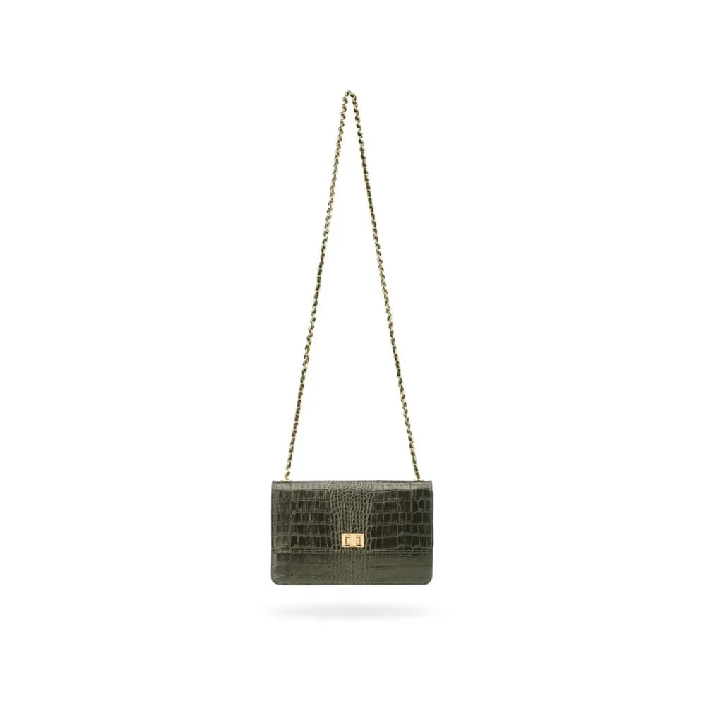 Julia Bag - Green Croc