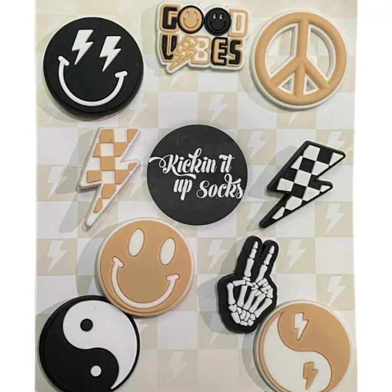 Kickin It Up Socks - Good Vibes Shoe Charms