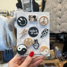 Kickin It Up Socks - Good Vibes Shoe Charms