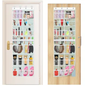 Maihongda Large Size Toiletry Bags over the Door Hanging Organizer Bathroom Quickly Dry Mesh Storage Pockets for Cosmetics Makeup Jewelry Shampoo Various Compartments 68Inch(Enhanced 1 Pack)