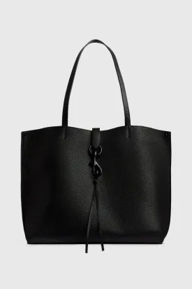 Megan Tote Bag In Black/Black Shellac