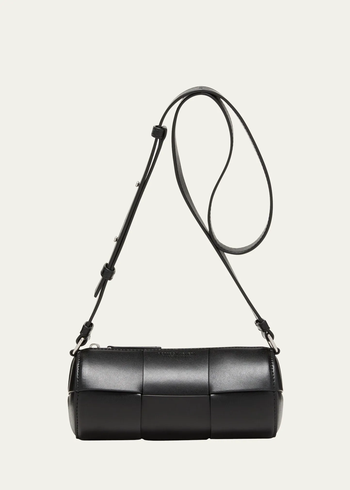 Men's Canette Intreccio Leather Crossbody Bag