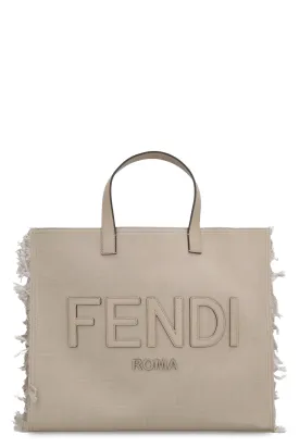 Men's Jacquard Fabric Tote in Sand | 7VA591AP1N Color F0VKQ