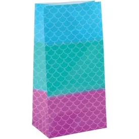 Mermaid Paper Bags Party Supplies (1 Dozen)