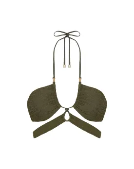 Mesh Ruth Gi Top - Evergreen