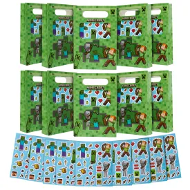 Minecraft Party Bags for Kids - Pack of 10