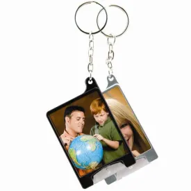 Mini Flashlight Photo Keychains - 2 Pack