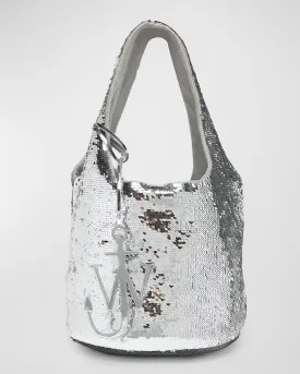 Mini Sequin Shopper Tote Bag