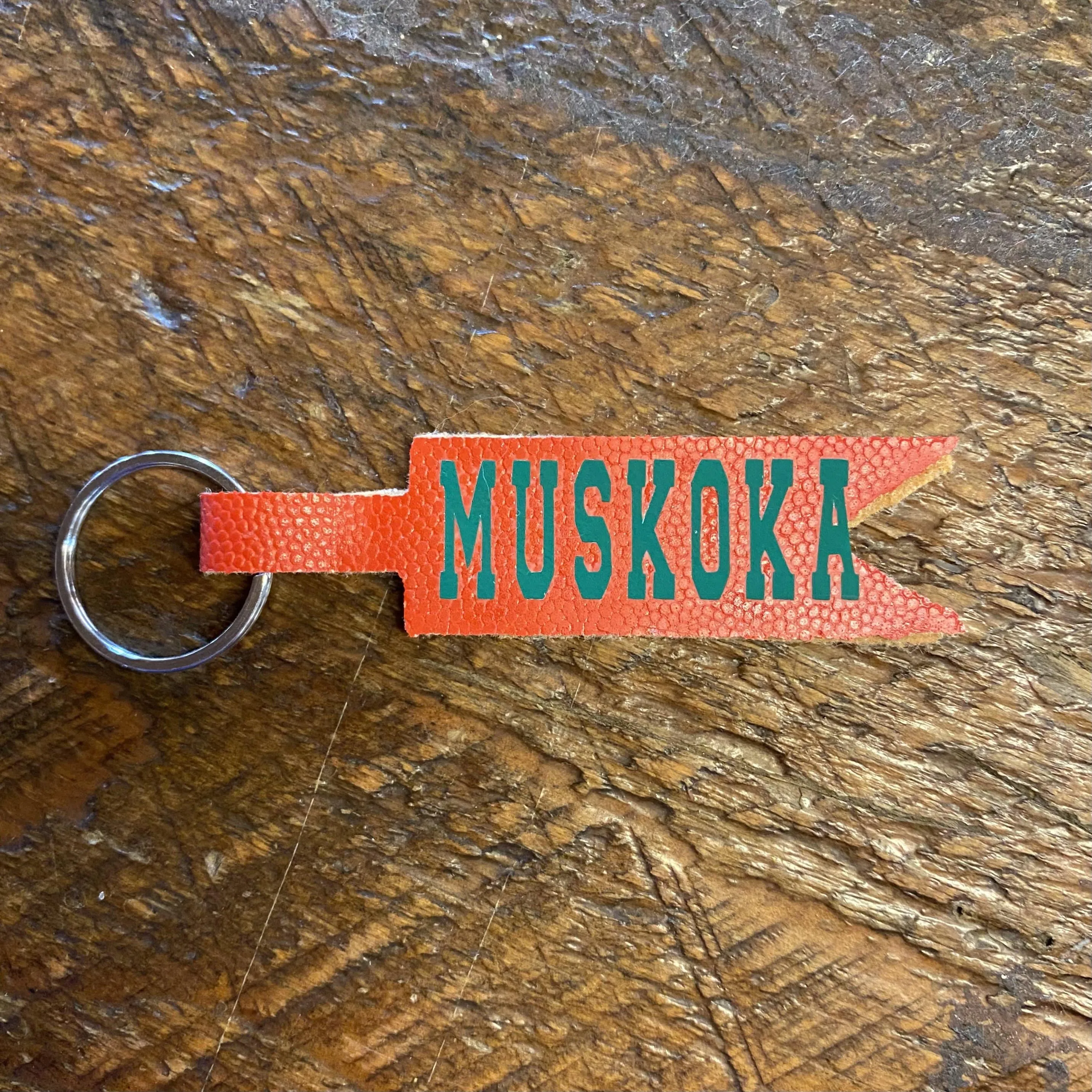 “MUSKOKA” Leather Keychains