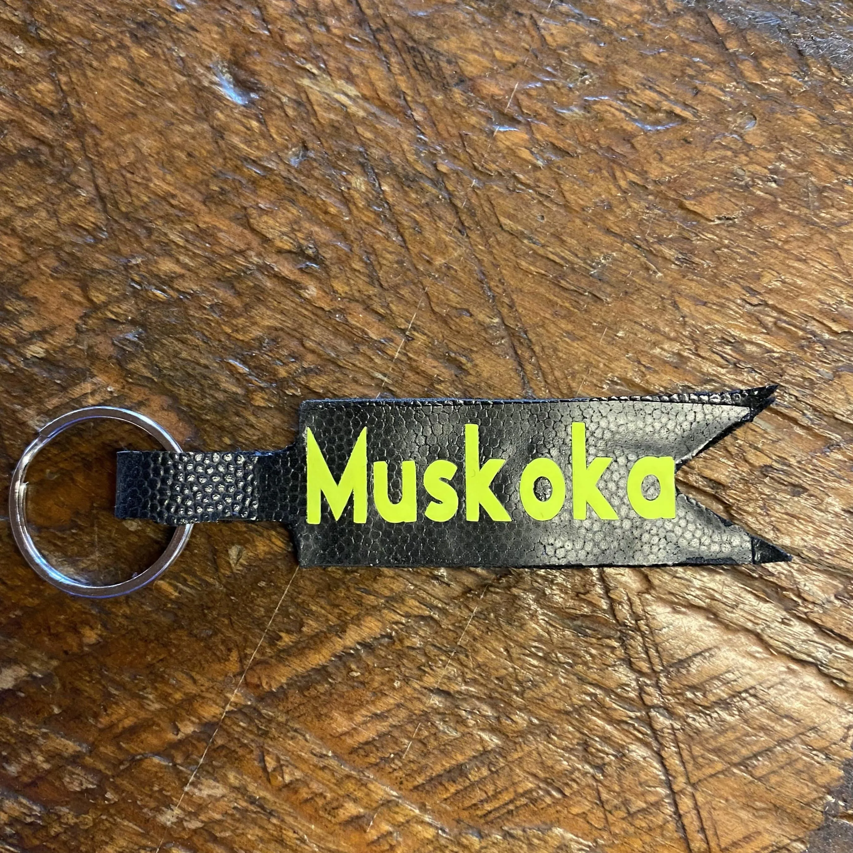 “MUSKOKA” Leather Keychains