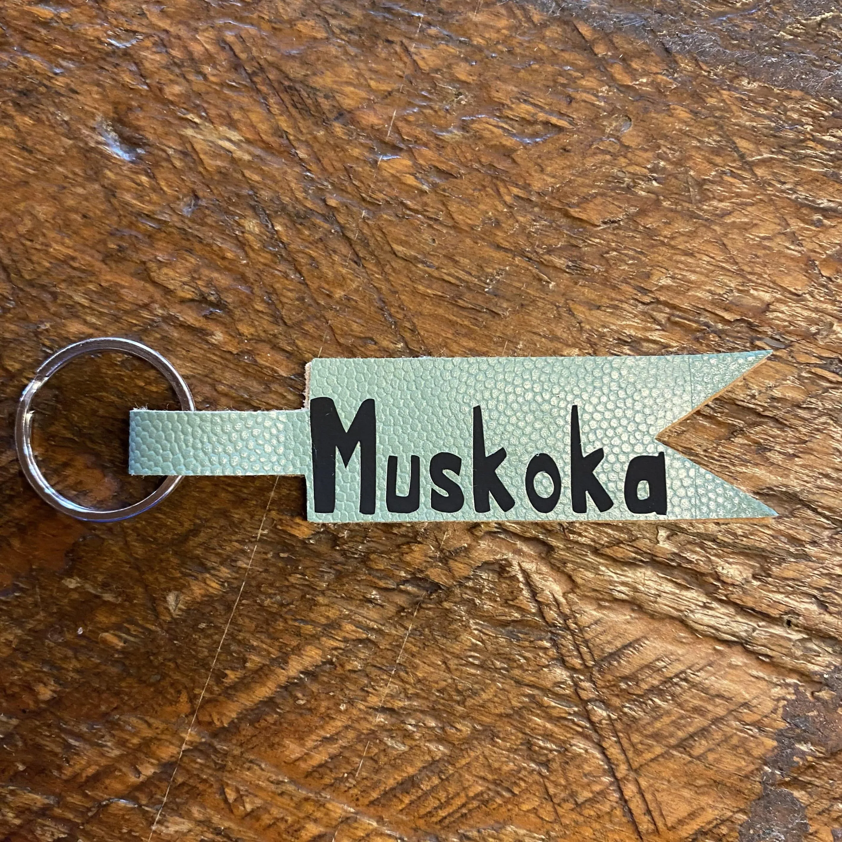 “MUSKOKA” Leather Keychains