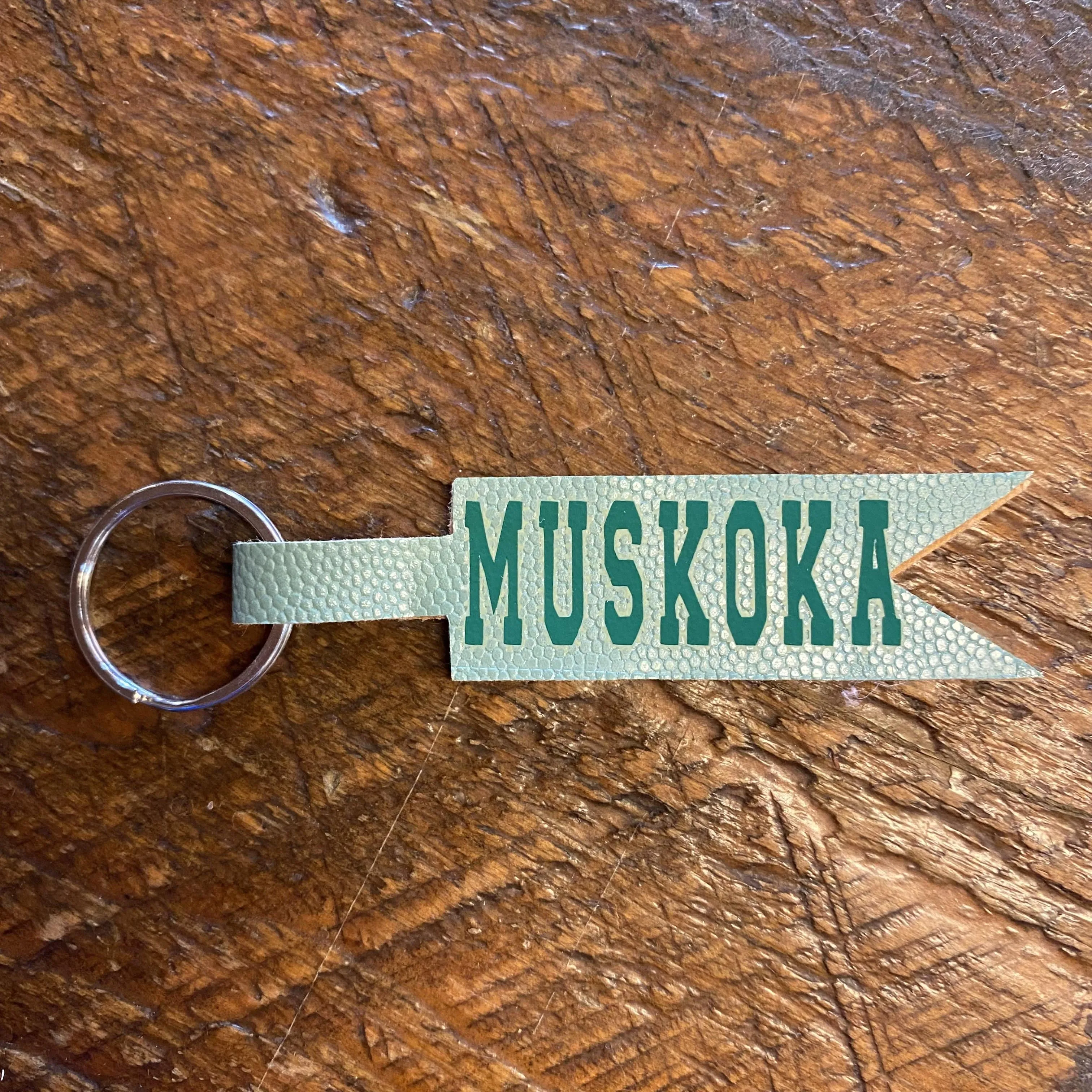 “MUSKOKA” Leather Keychains