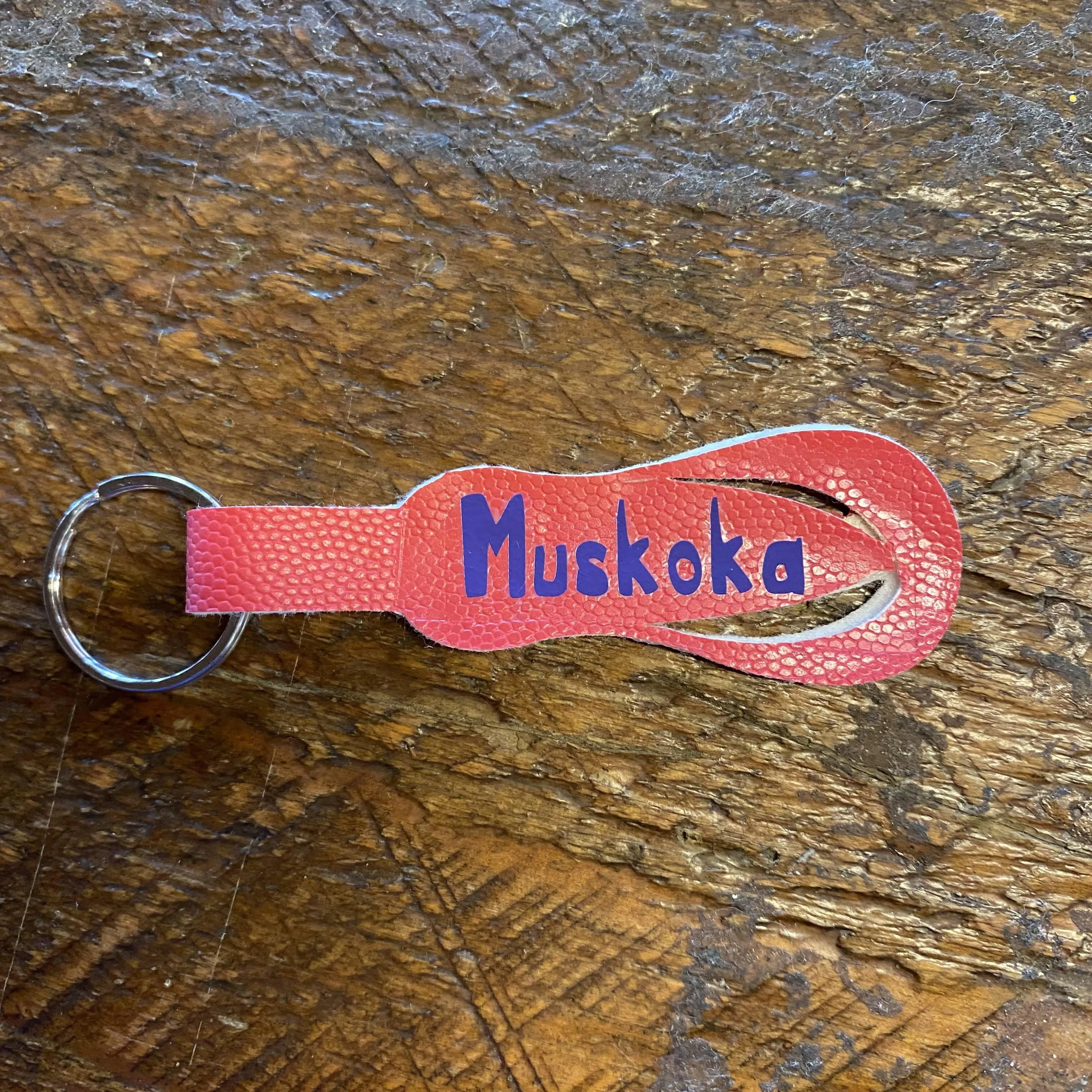 “MUSKOKA” Leather Keychains