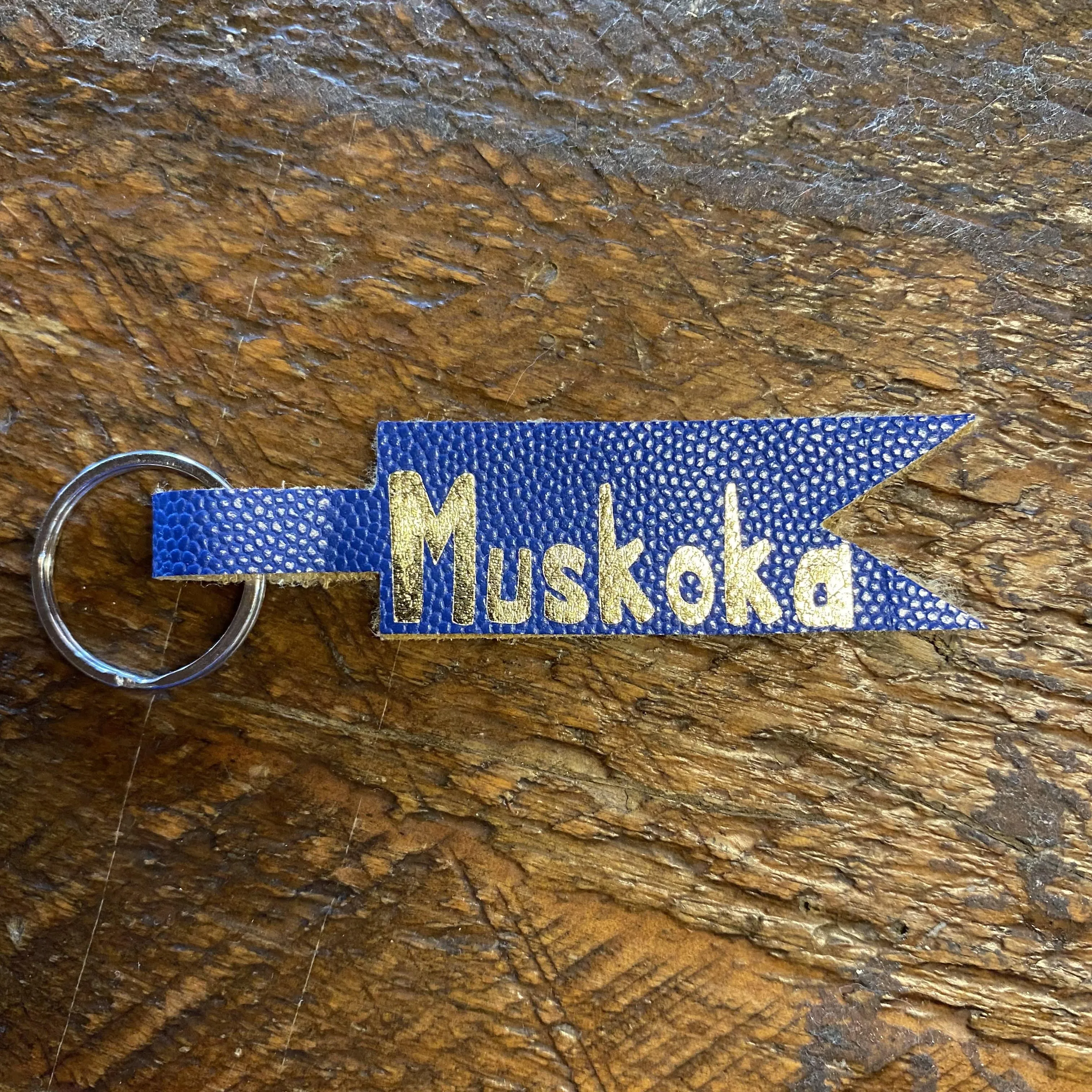 “MUSKOKA” Leather Keychains
