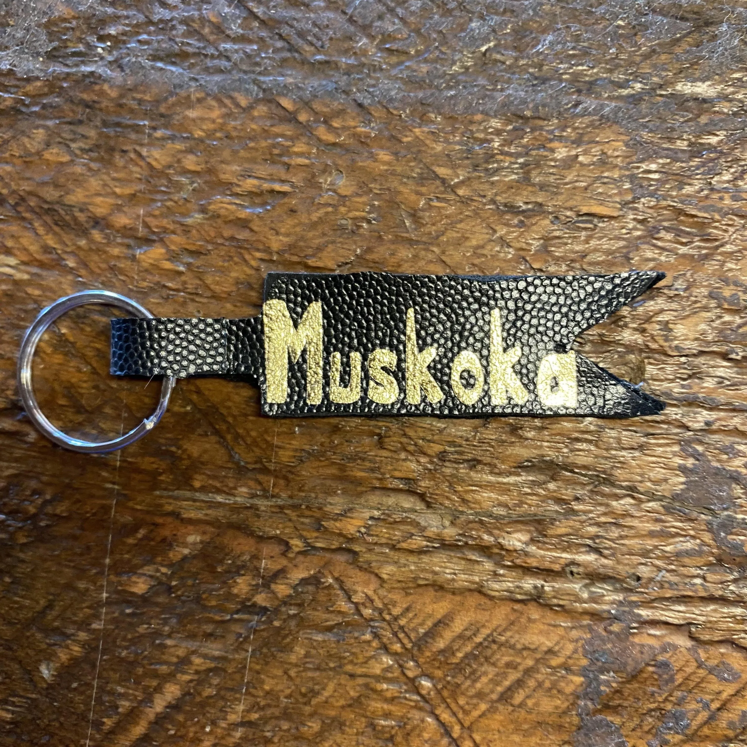 “MUSKOKA” Leather Keychains