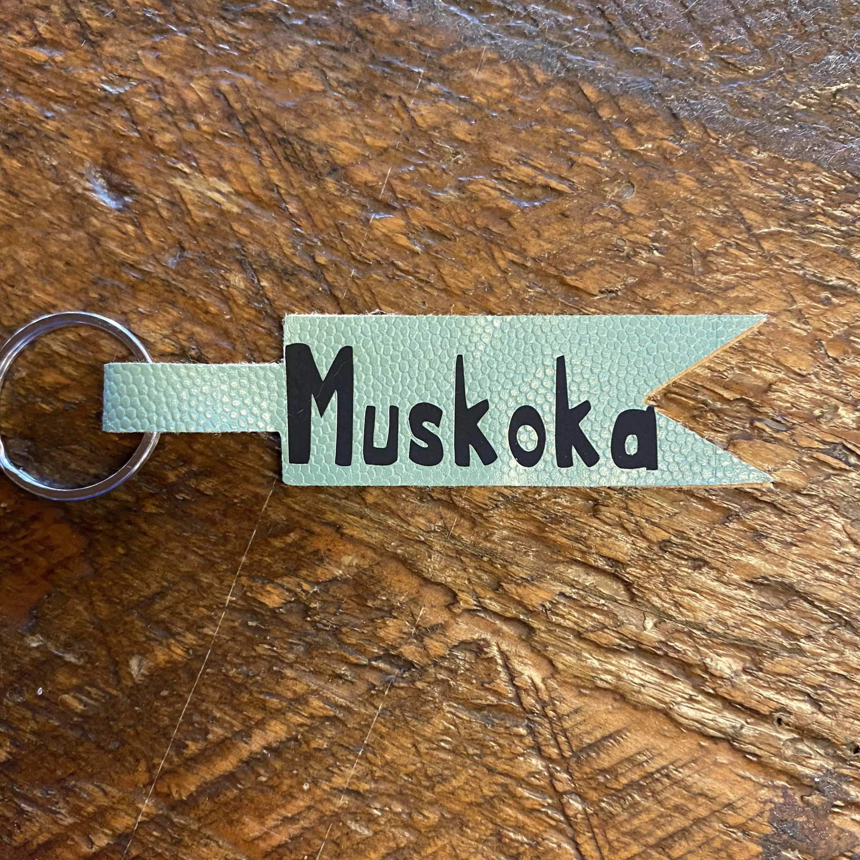“MUSKOKA” Leather Keychains