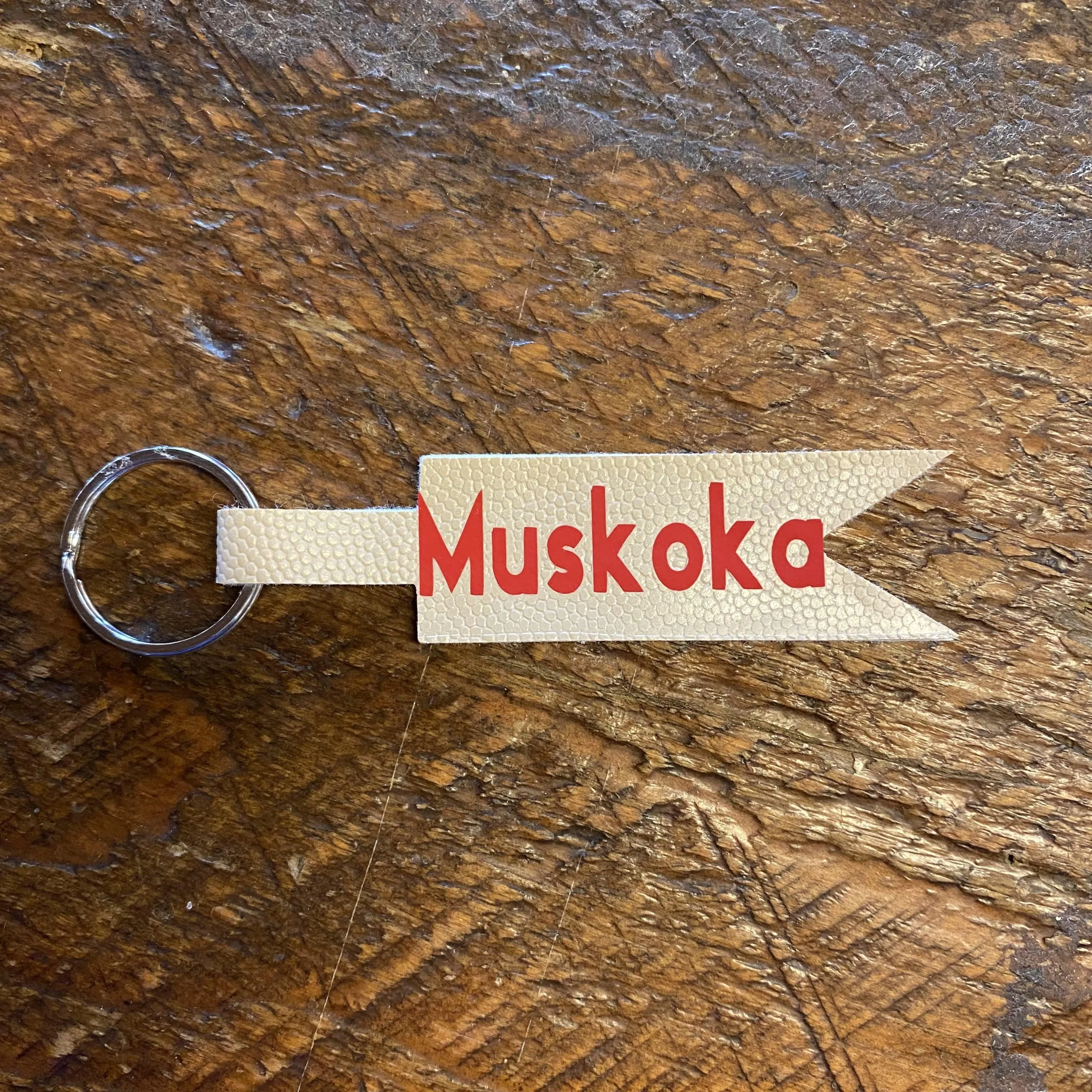 “MUSKOKA” Leather Keychains