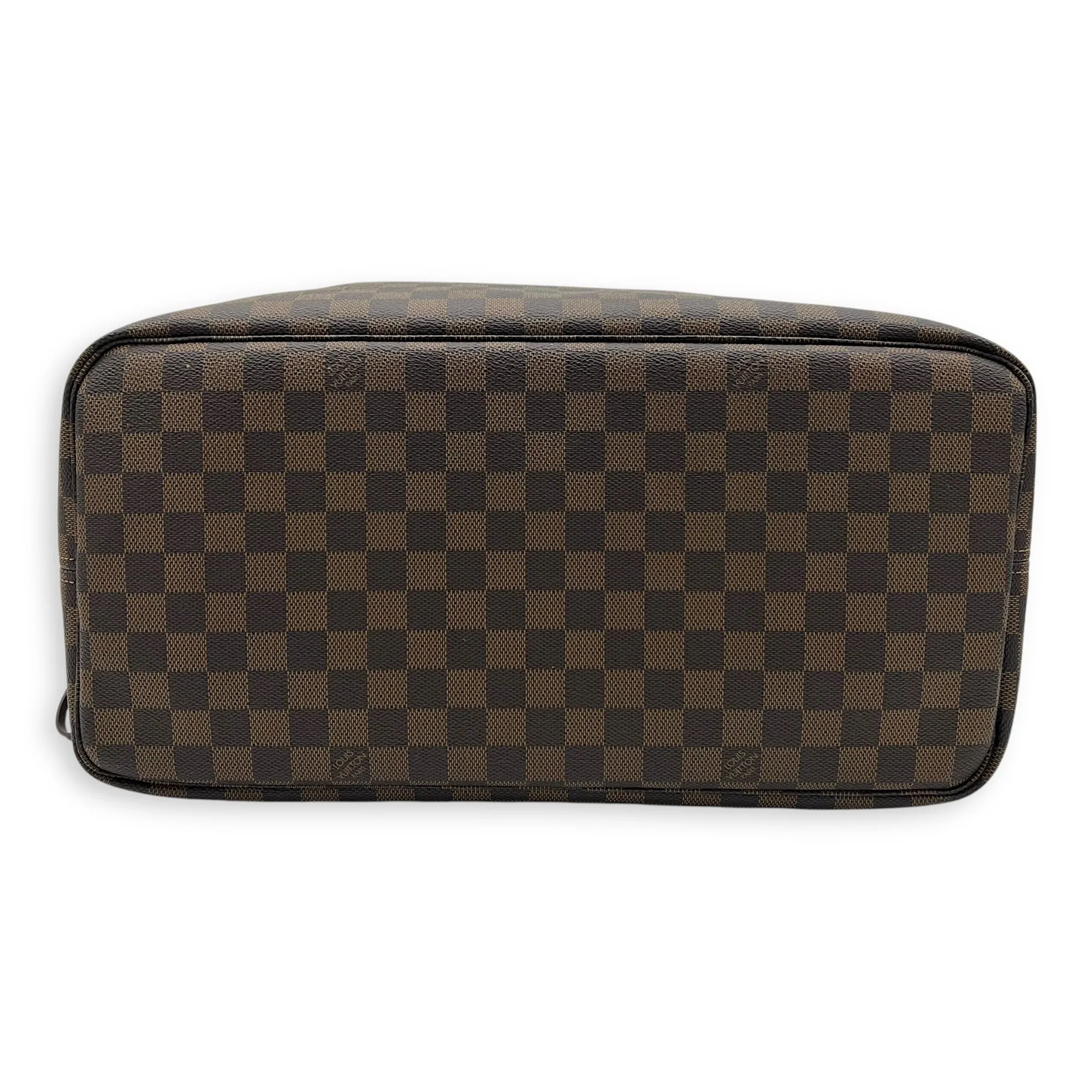 Neverfull Tote Bag GM Damier Ebene in Coated Canvas, Gold hardware