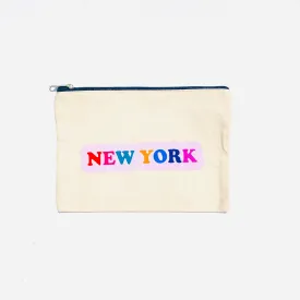 New York Canvas Pouch