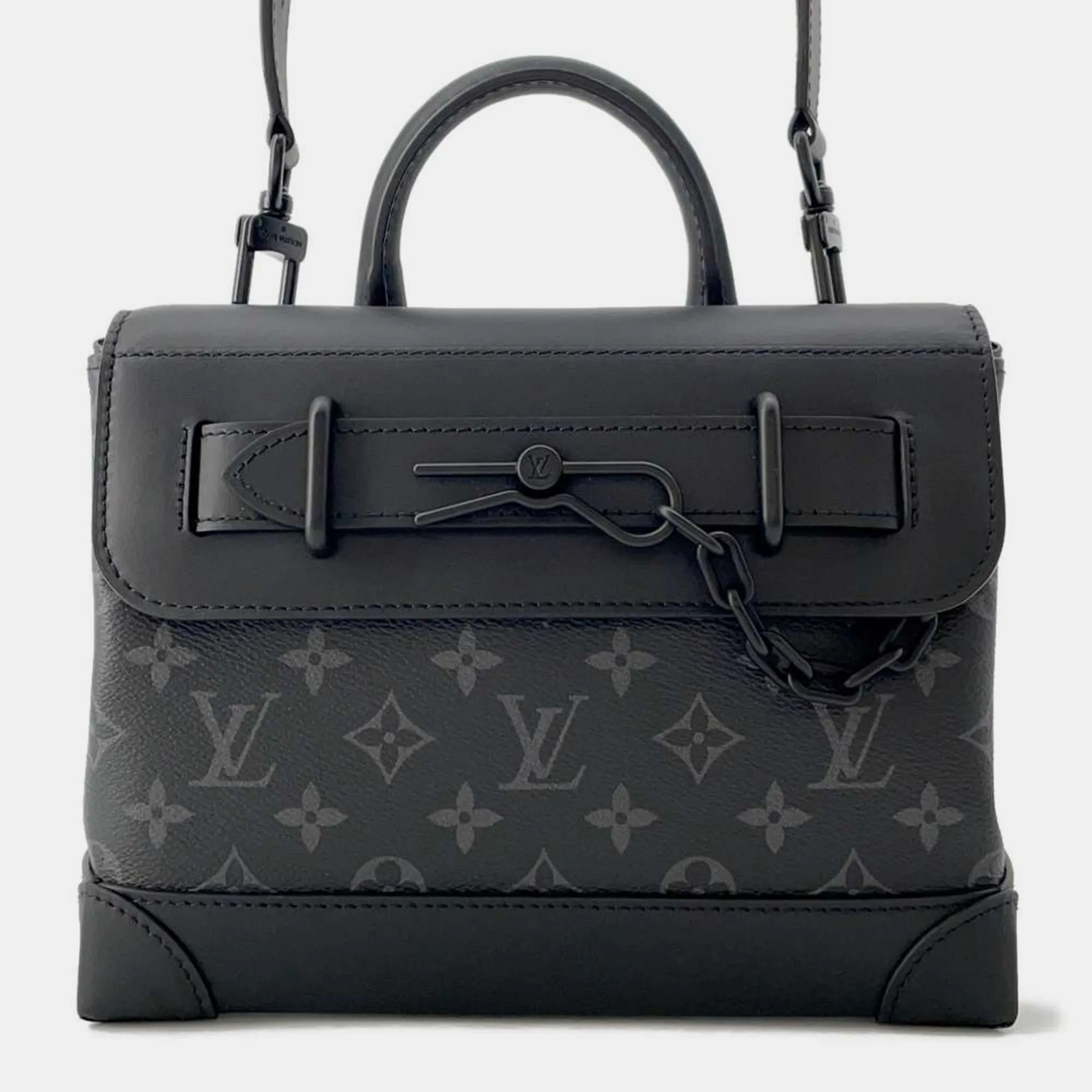 Noir Monogram Eclipse Steamer PM Bag
