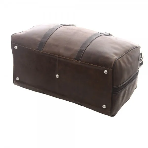 Piel Leather Classic Vintage Zip Down Duffel
