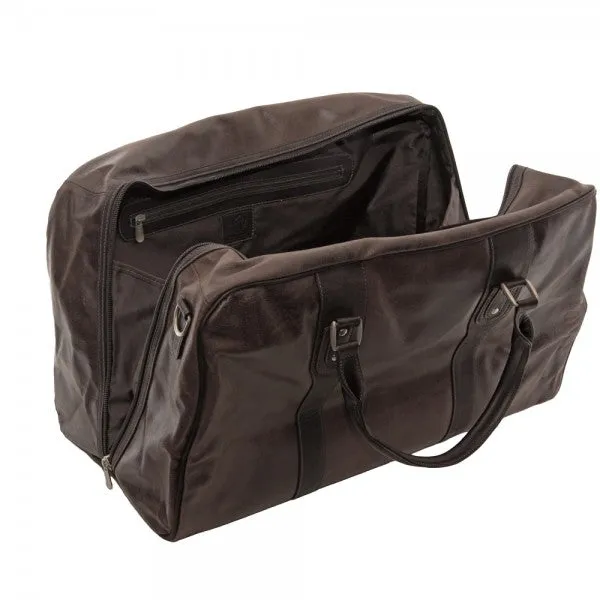 Piel Leather Classic Vintage Zip Down Duffel