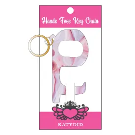 Pink Marble Hands Free Wholesale Key Chain