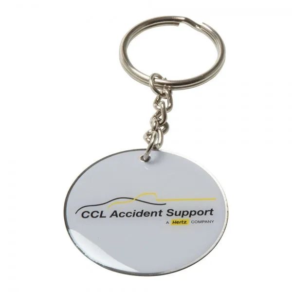 Printed Steel Keyring
