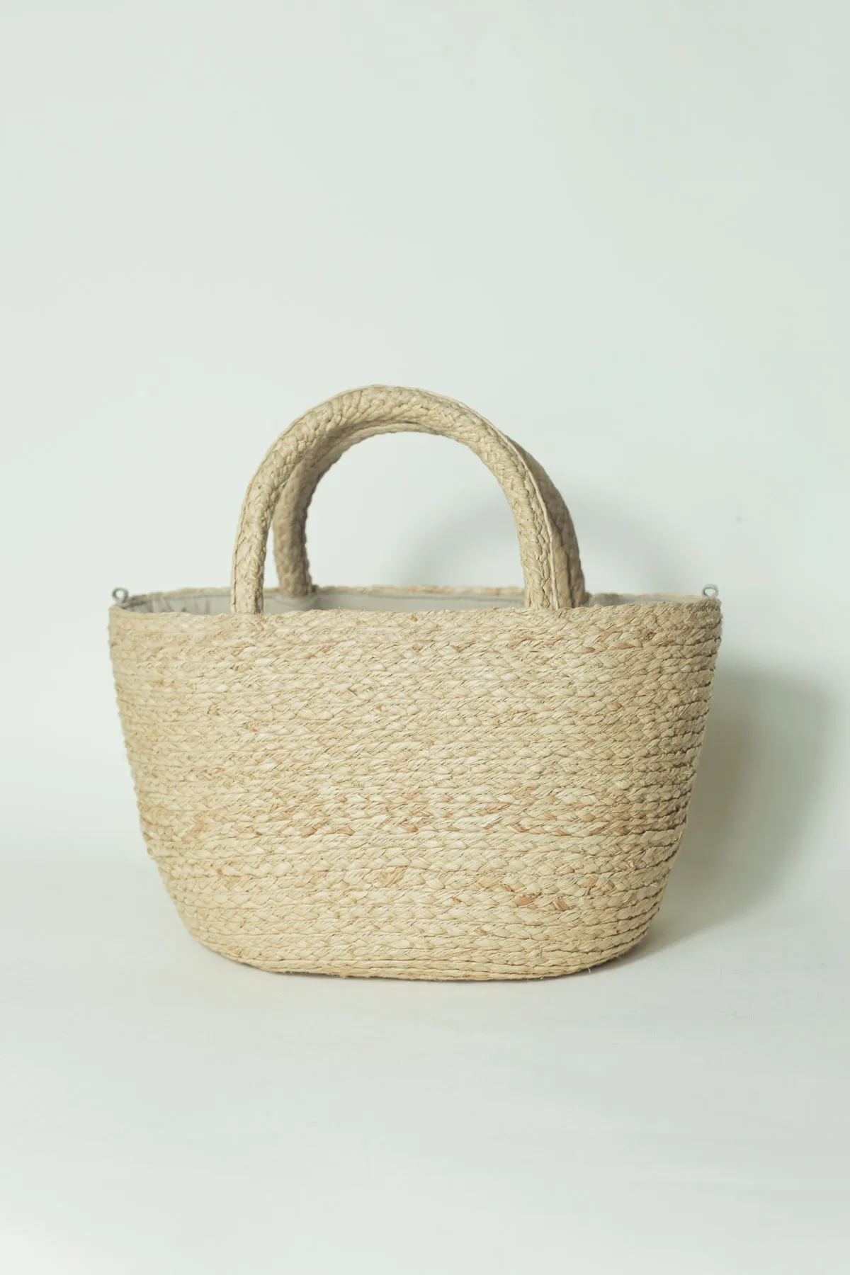 Ray raffia bucket bag